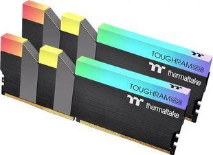 Пам'ять для настільних комп'ютерів Thermaltake 16 GB (2x8GB) DDR4 4400 MHz TOUGHRAM Black RGB (R009D408GX2-4400C19A) 032686 фото