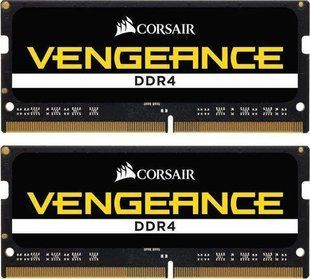 Пам'ять для ноутбуків Corsair 32 GB SO-DIMM DDR4 2666 MHz Vengeance (CMSX32GX4M2A2666C18) 032577 фото