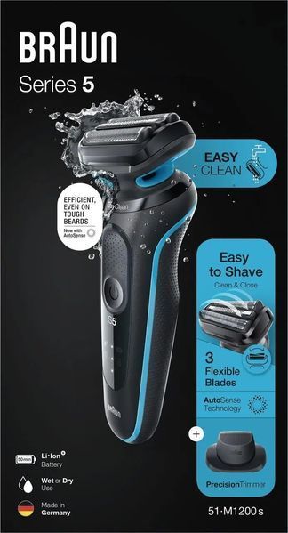 Електробритва чоловіча Braun Series 5 51-M1200S 012706 фото