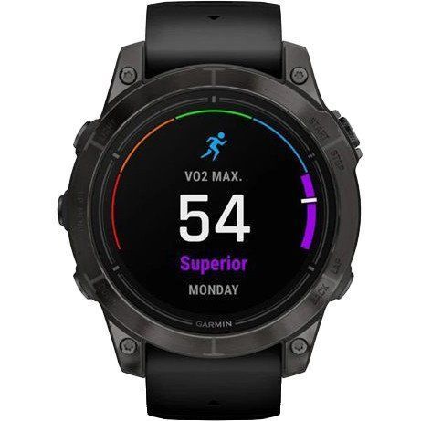 Смарт-часы Garmin Epix Pro Gen 2 Sapphire 47mm Carbon G. DLC Tit. with Black Band (010-02803-10/11/54) 035051 фото