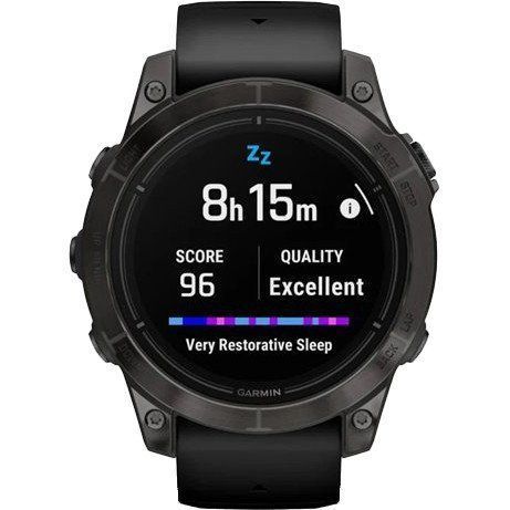 Смарт-часы Garmin Epix Pro Gen 2 Sapphire 47mm Carbon G. DLC Tit. with Black Band (010-02803-10/11/54) 035051 фото