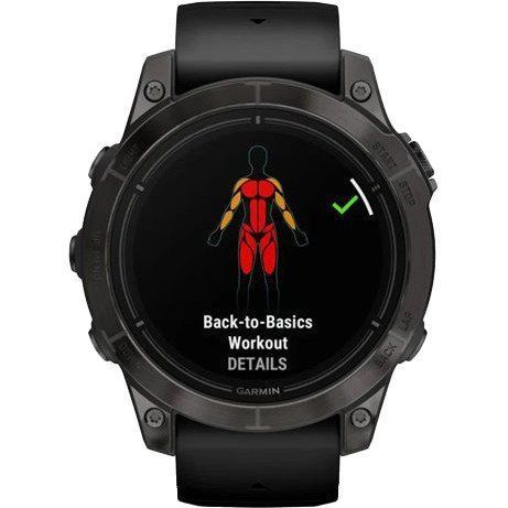 Смарт-часы Garmin Epix Pro Gen 2 Sapphire 47mm Carbon G. DLC Tit. with Black Band (010-02803-10/11/54) 035051 фото