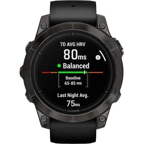 Смарт-часы Garmin Epix Pro Gen 2 Sapphire 47mm Carbon G. DLC Tit. with Black Band (010-02803-10/11/54) 035051 фото