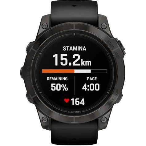Смарт-часы Garmin Epix Pro Gen 2 Sapphire 47mm Carbon G. DLC Tit. with Black Band (010-02803-10/11/54) 035051 фото