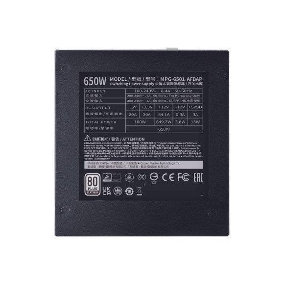 Блок питания Cooler Master XG650 PLATINUM (MPG-6501-AFBAP-EU) 002132 фото