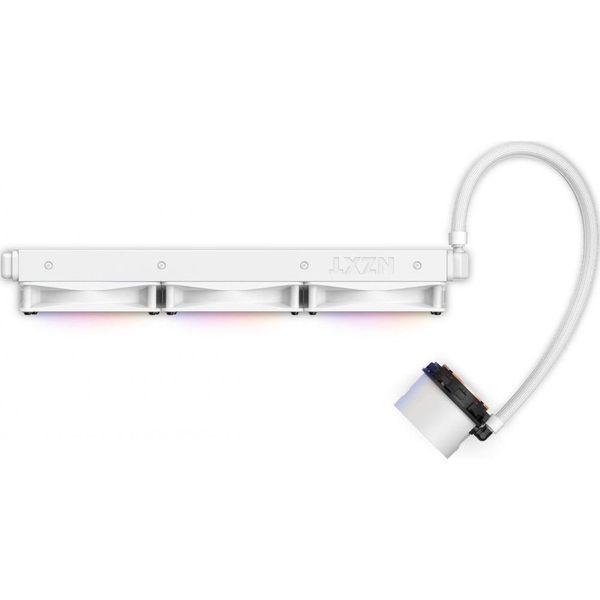Водяное охлаждение NZXT Kraken 360 RGB White (RL-KR360-W1) 014149 фото