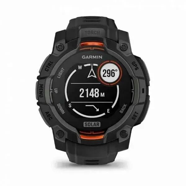Смарт-годинник Garmin Instinct 3 45mm Solar Black with Black Band (010-02934-00/40) 614369 фото