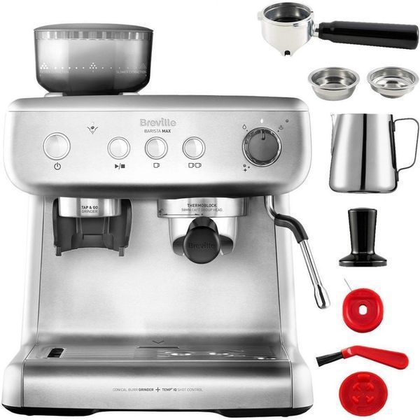 Ріжкова кавоварка еспресо Breville Barista Max VCF126X 036038 фото