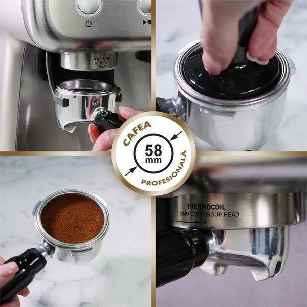 Ріжкова кавоварка еспресо Breville Barista Max VCF126X 036038 фото