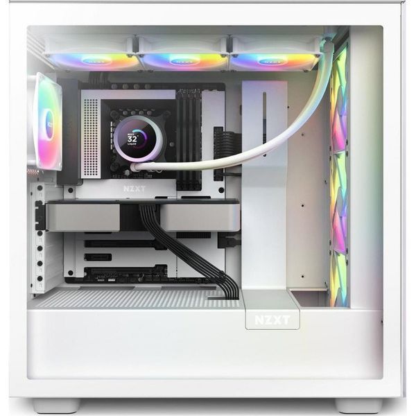Водяное охлаждение NZXT Kraken 360 RGB White (RL-KR360-W1) 014149 фото