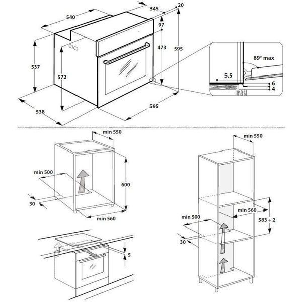 Духовка электрическая Whirlpool AKZ9 6230 S 011476 фото