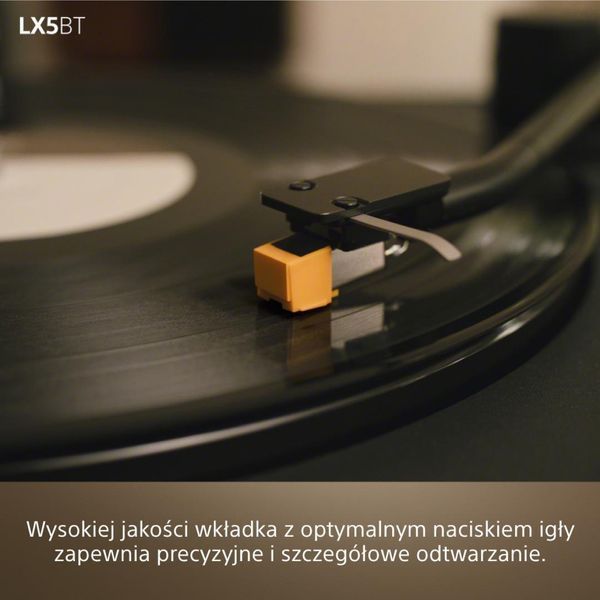 Програвач вінілу SONY PS-LX5BT Чорний, автоматичний, пасовий привід, Bluetooth, Hi-Res Audio, фонокоректор, швидкість 33 1/3, 45 об/хв 2110748 фото