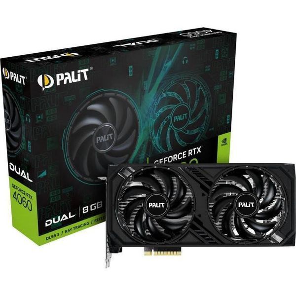 Видеокарта Palit GeForce RTX 4060 Dual (NE64060019P1-1070D) 014021 фото