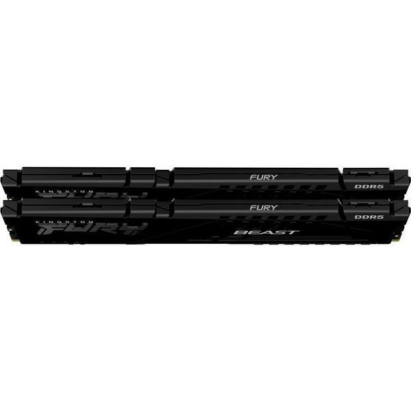Пам'ять для настільних комп'ютерів Kingston FURY 32 GB (2x16GB) DDR5 6400 MHz Beast Black (KF564C32BBK2-32) 033765 фото