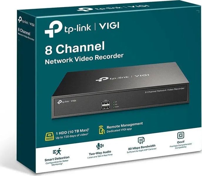 Мережевий відеореєстратор (NVR) TP-Link VIGI NVR1008 343981 фото