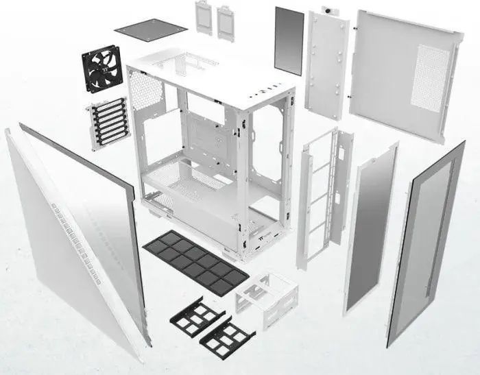 Корпус Thermaltake Divider 300 TG Snow Mid Tower Chassis (CA-1S2-00M6WN-00) 017738 фото