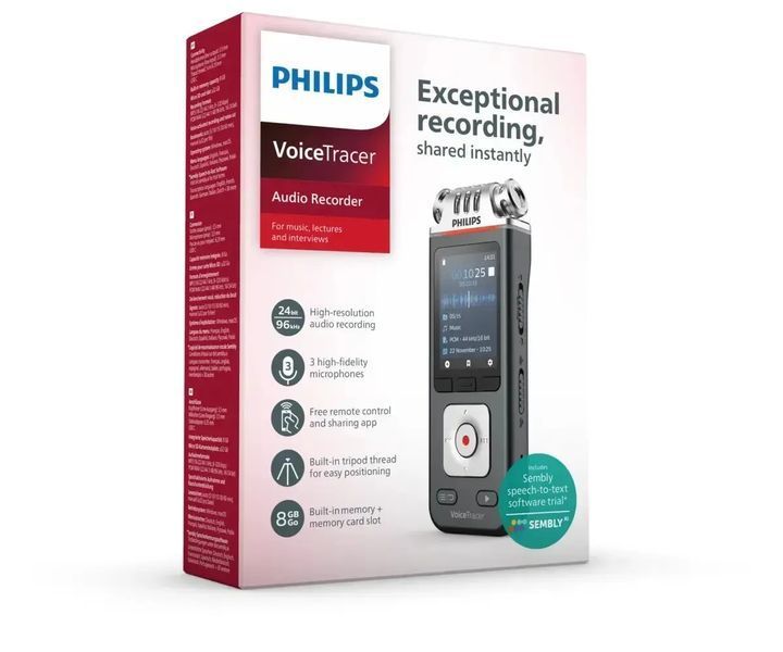 Цифровий диктофон Philips DVT6115 569610 фото