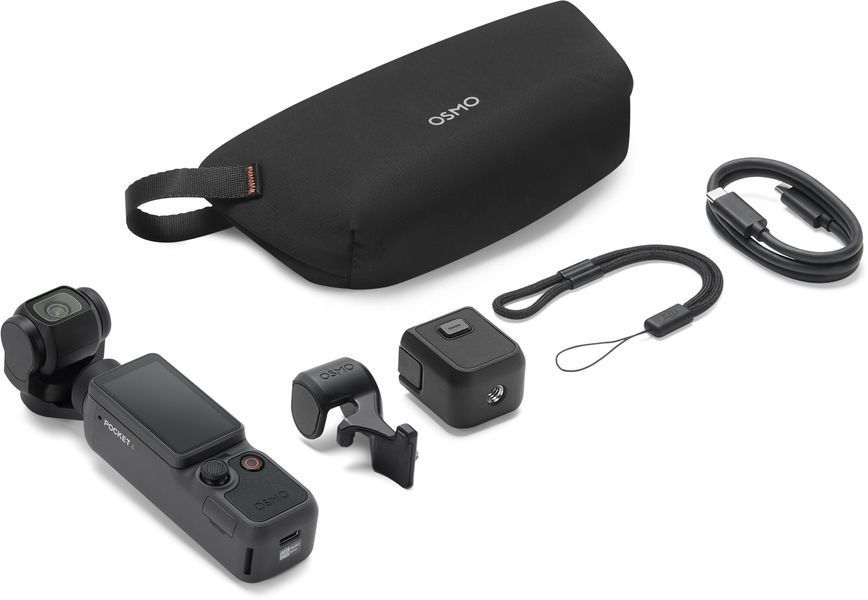Екшн-камера DJI Osmo Pocket 4 Standard Combo, 4K 240FPS, 1" CMOS, 14-ступеневий HDR, 3-осьова стабілізація, 2&times; зум, ActiveTrack 7.0, Wi-Fi, Bluetooth 2123615 фото