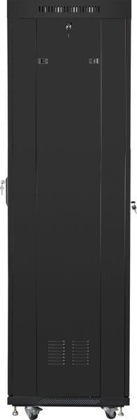 Шкаф RACK LANBERG 19" 42U FF01-6642-12BL 600 x 600 мм, напольный, черный 470977 фото