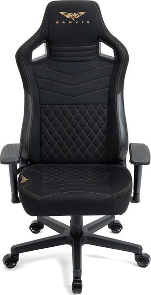 Игровое кресло GAMVIS Elite 2.0 Pro XXL Черный (золотые элементы) 1115519 фото