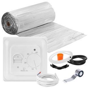 Греющий мат под ламинат MISSION AIR MAL-160W/m2 5м&sup2; (10м x 50см) + регулятор Aries Белый 1154107 фото