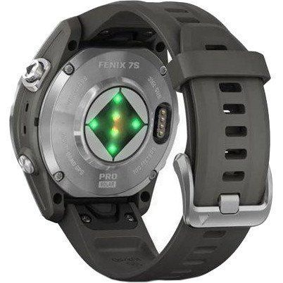 Смарт-годинник Garmin Fenix 7S Pro Solar Silver w. Graphite Band (010-02776-00/01) 035060 фото