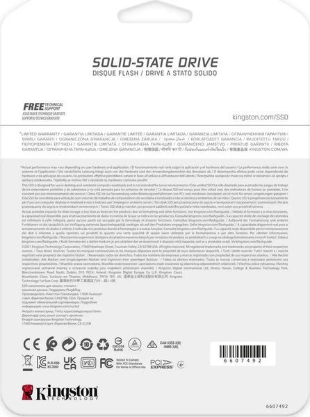 SSD накопичувач Kingston Fury Renegade 4 TB (SFYRD/4000G) 360165 фото