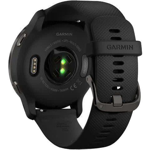 Смарт-годинник Garmin Venu 2 Slate Stainless Steel Bezel with Black Case and Silicone Band (010-02430-11/01) 035110 фото