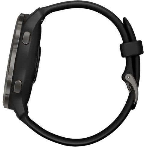 Смарт-годинник Garmin Venu 2 Slate Stainless Steel Bezel with Black Case and Silicone Band (010-02430-11/01) 035110 фото