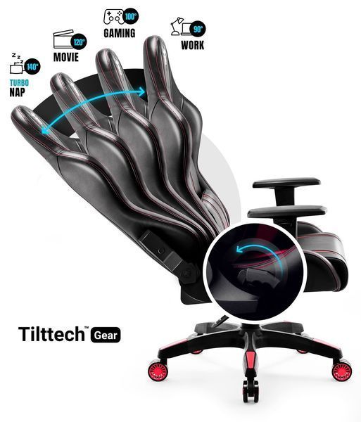 Ігрове крісло DIABLO CHAIRS X-One 2.0 King Size Чорно-червоне 203532 фото
