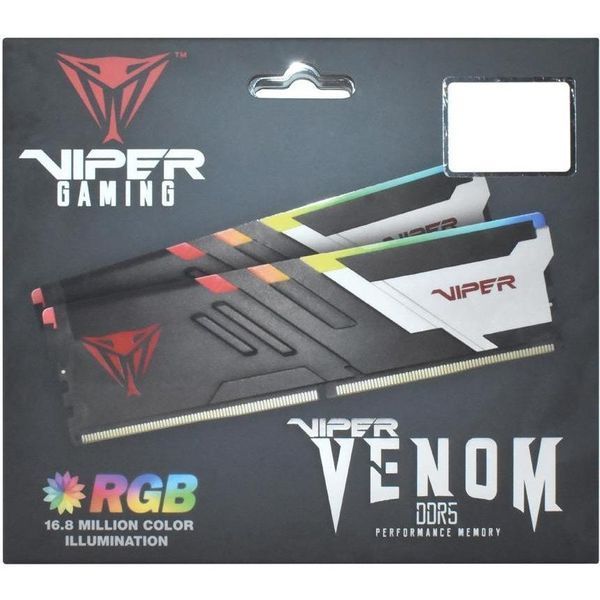 Память для настольных компьютеров PATRIOT 32 GB (2x16GB) 6000 MHz VIPER VENOM RGB (PVVR532G600C36K) 033874 фото