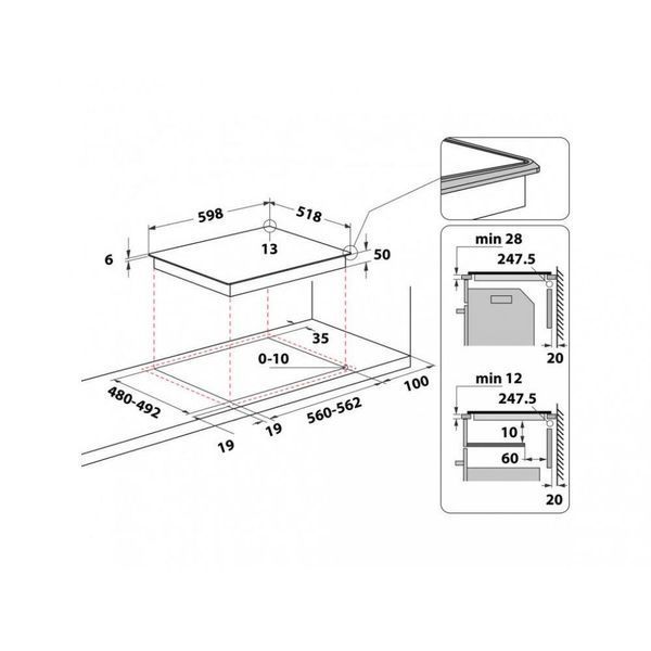 Варильна поверхня електрична Whirlpool WL S8560 AL 007291 фото