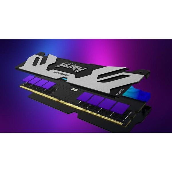 Память для настольных компьютеров Kingston FURY 32 GB (2x16GB) DDR5 6800 MHz Renegade Silver/Black RGB (KF568C36RSAK2-32) 033774 фото