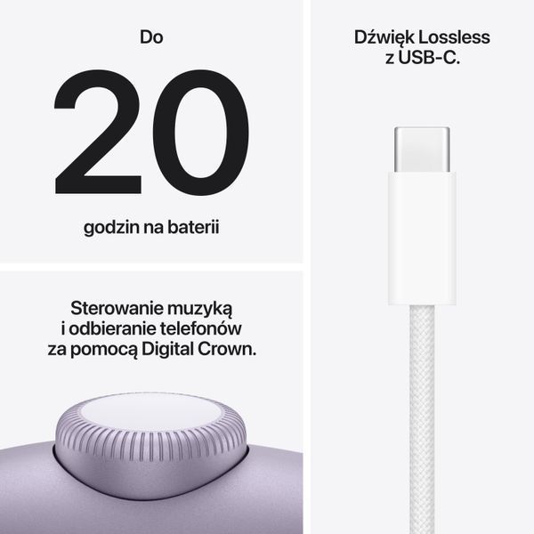Наушники полноразмерные APPLE AirPods Max 2 ANC MHWP4ZM/A Фиолетовый 2122098 фото
