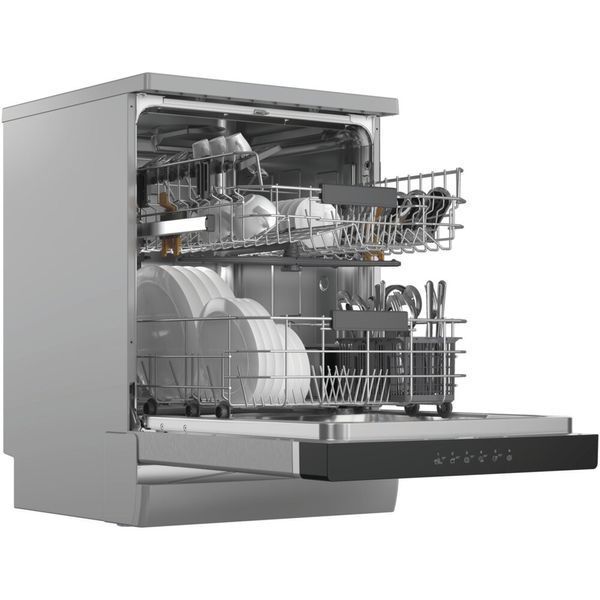 Посудомийна машина WHIRLPOOL W3FP36X з функцією половинного завантаження, 60 см, Inox 2141327 фото
