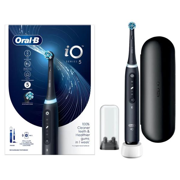 Электрическая зубная щетка Oral-B iO Series 5 Black 465305 фото