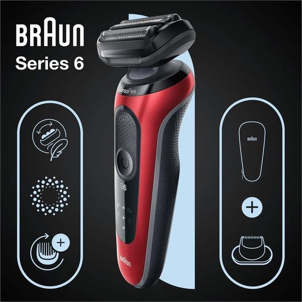 Електробритва чоловіча Braun Series 6 61-R1200S 012715 фото