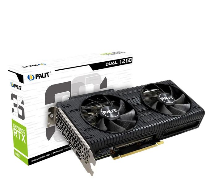 Видеокарта Palit GeForce RTX 3060 Dual (NE63060019K9-190AD) 350706 фото