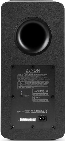 Саундбар DENON DHT-S517 Черный 3.1.2-канальный, Беспроводной сабвуфер, HDMI eARC, Dolby Atmos, BT, 4 режима звука 460020 фото
