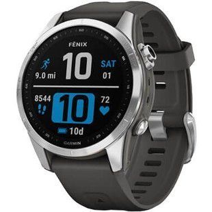 Смарт-годинник Garmin Fenix 7S Silver with Graphite Band (010-02539-00/01) 035061 фото