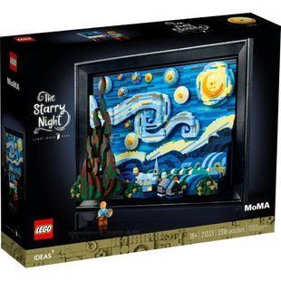 Блоковий конструктор LEGO Зоряна ніч Вінсента Ван Гога (21333) 009506 фото