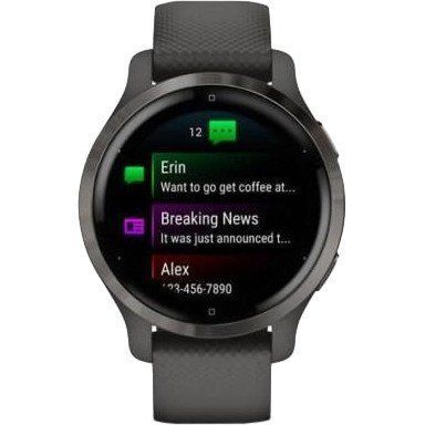 Смарт-часы Garmin Venu 2S Slate Bezel with Graphite Case and Silicone Band(010-02429-10/00) 035111 фото