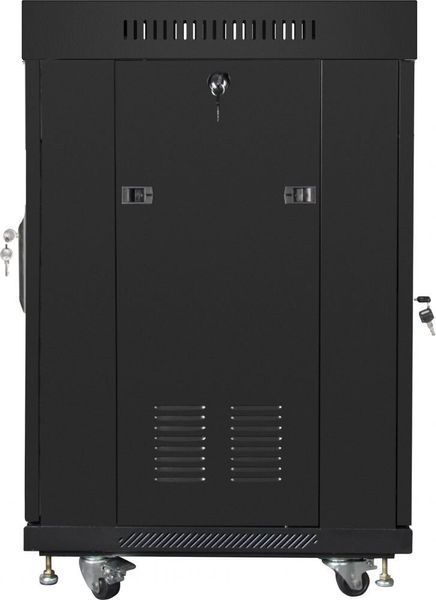 Шкаф RACK LANBERG 19" 15U FF01-6615-12BL 600 x 600 мм, напольный, черный 470852 фото