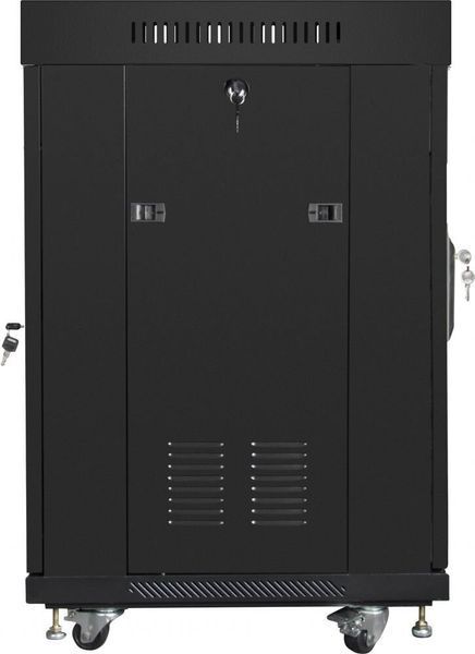 Шкаф RACK LANBERG 19" 15U FF01-6615-12BL 600 x 600 мм, напольный, черный 470852 фото