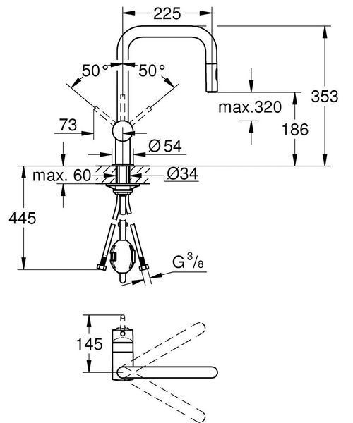 Змішувач GROHE Minta 32322002 хром 2087408 фото