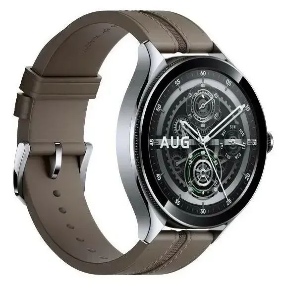 Смарт-годинник Xiaomi Watch 2 Pro Bluetooth Silver Case with Brown Leather Strap (BHR7216GL) 612739 фото
