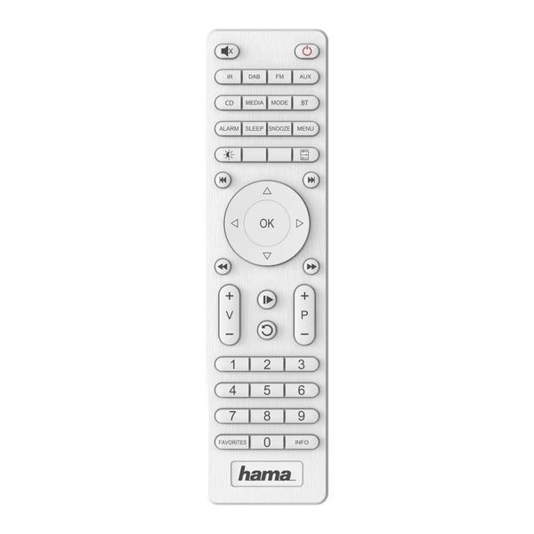 Радиоприемник Hama DIR3200SBT White 038693 фото
