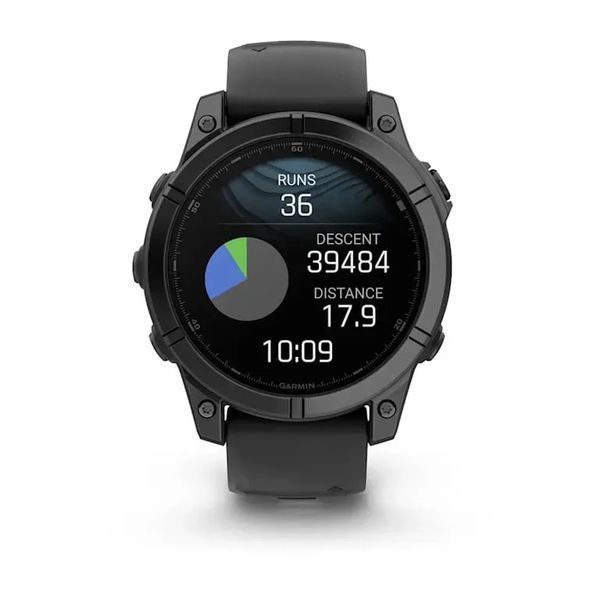 Смарт-часы Garmin Fenix E 47mm Amoled Slate Gray Steel with Black Silicone Band (010-03025-03/01/13) 613062 фото