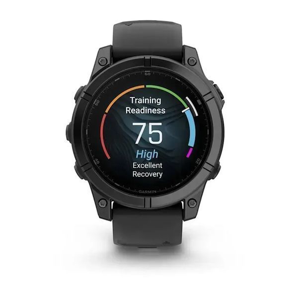 Смарт-часы Garmin Fenix E 47mm Amoled Slate Gray Steel with Black Silicone Band (010-03025-03/01/13) 613062 фото