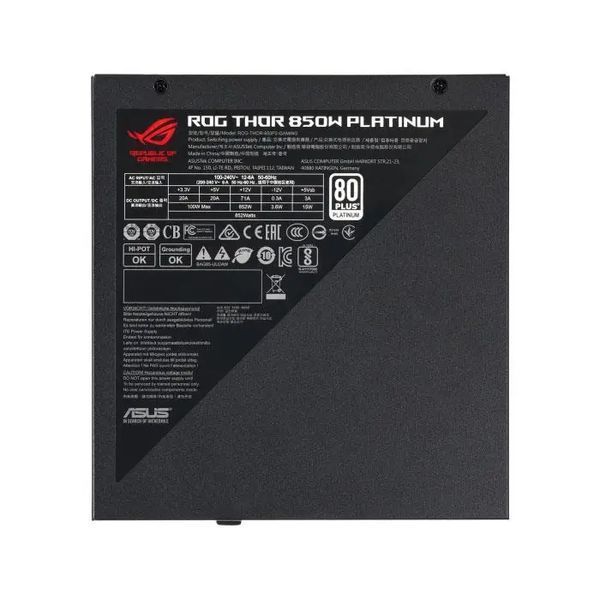Блок питания Asus Rog THOR 850W Platinum II (90YE00L2-B0NA00) 008810 фото